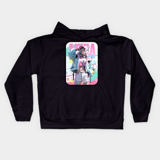 AKIBA DRIP - 🩵🟡💜「 ✦ PASTEL FASHION✦ 」🩵🟡💜 ANIME MANGA NEXT LVL ARTSTYLE Kids Hoodie